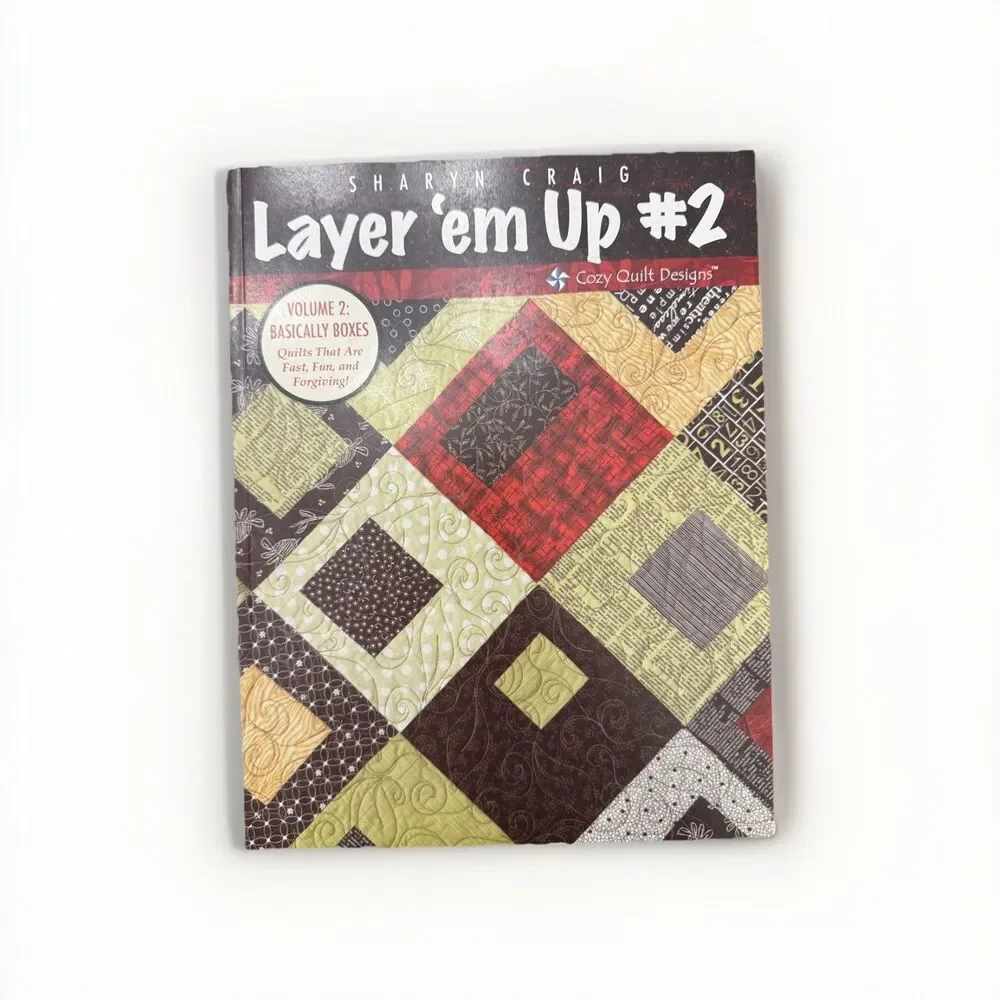 Layer 'em Up #2 Volume 2 Basically Boxes Sharyn Craig Quilt Pattern Book Cozy